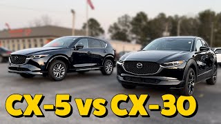 Comparison | 2024 Mazda CX30 Select Sport vs 2024 Mazda CX5 Select