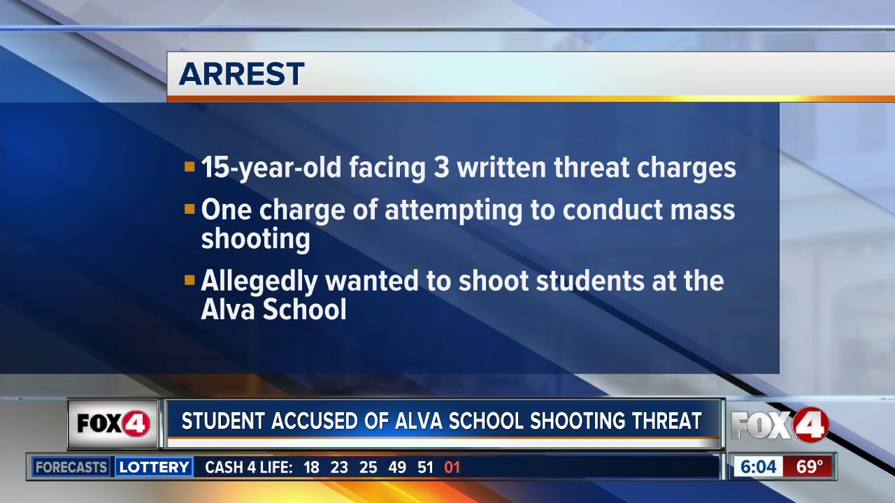 Student arrested for threatening students in Lee County