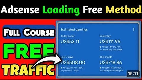 Free Google Adsense Loading Method Daily 500$ || 100%Safe Method Live Payment Proof With Seo Method