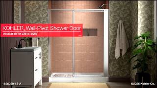 Sterling - Attend Pivot Shower Door Installation Video (Wall-Pivot Configuration)