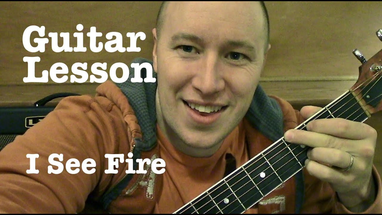 I See Fire Main Riff Guitar Lesson Tabs Ed Sheeran The Hobbit Youtube
