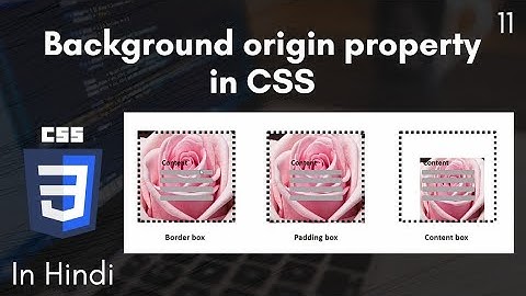 Background origin property in CSS in Hindi - CSS Tutorial