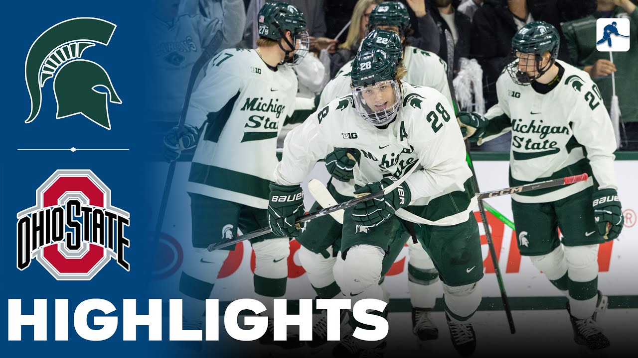 Michigan State vs Ohio State | Big Ten Hockey Tournament Final ...