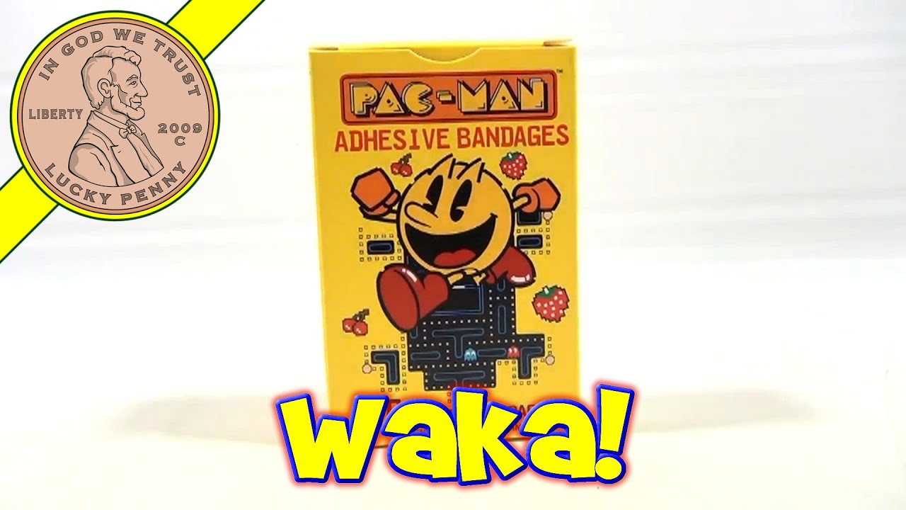 Pac-Man Adhesive Bandages, Namco Bandai - 3 Different Designs From