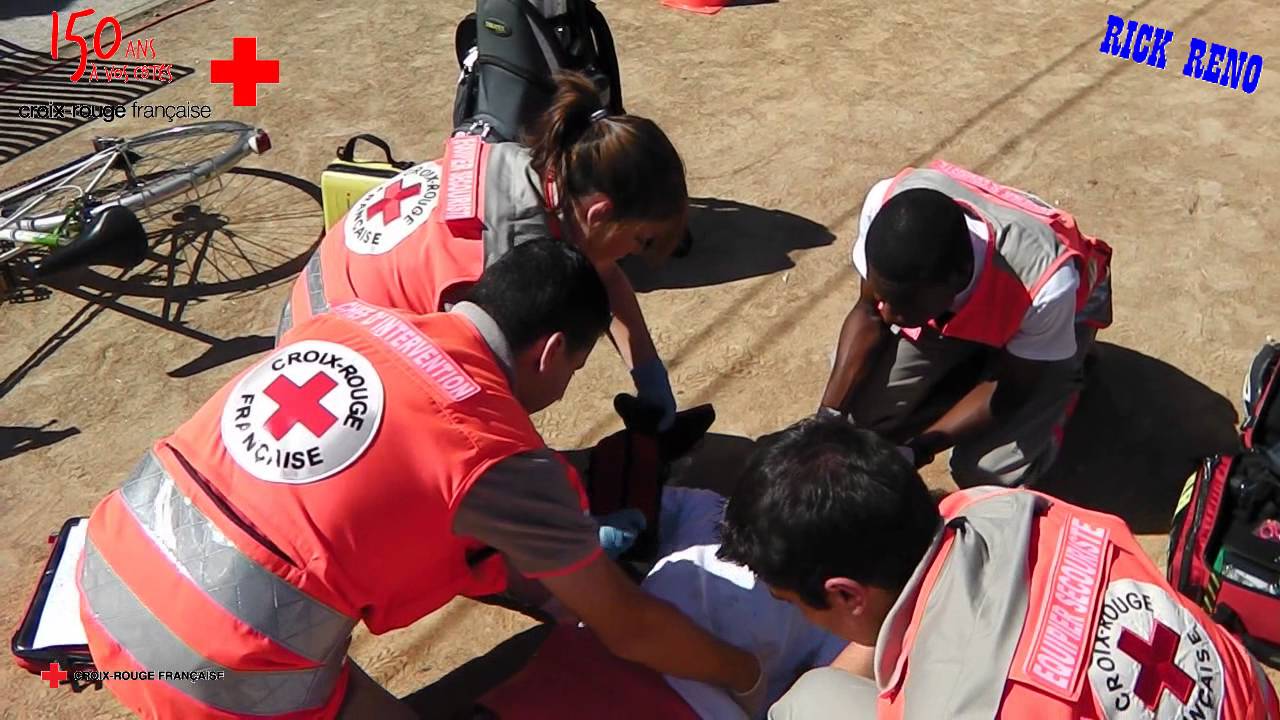 la Croix Rouge 150 ans Toulouse: simulation d'intervention