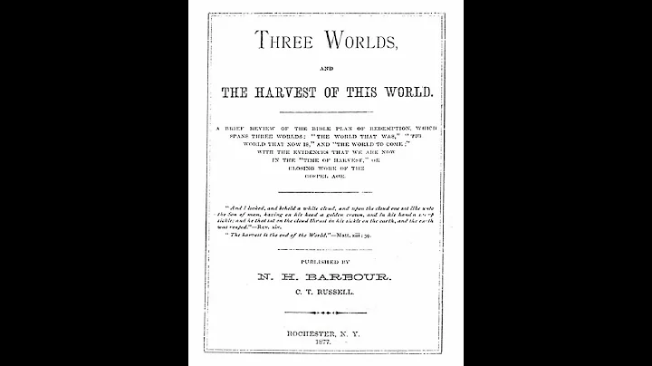 JW's roots: Nelson Barbour, Charles Taze Russell -- "The times of restitution" (3 worlds pt 2)