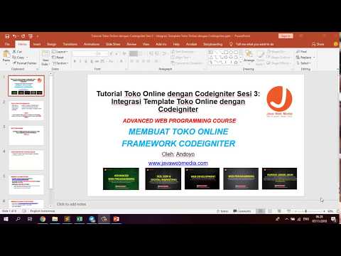 Cara Integrasi Codeigniter Dengan Template  