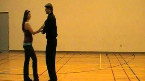 Salsa Hammer Lock with Crossed Hand Hold to Cross Body: David and Amberly