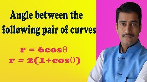 How to find angle between the pair of curves using simple steps