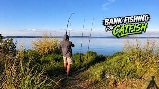 September bank fishing for catfish