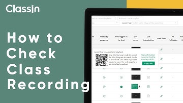 How to check class recordings