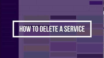 How to delete a service in Picktime?