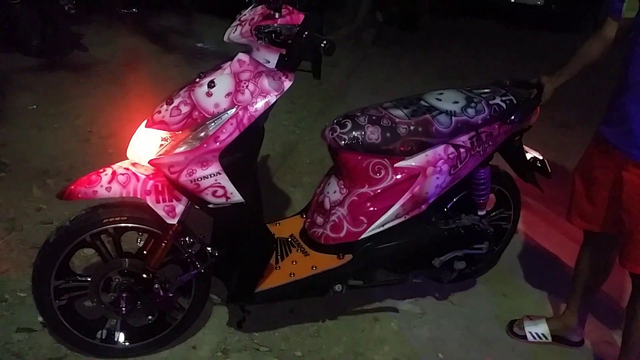 53 Foto Modifikasi Motor Beat Hello Kitty Terpopuler