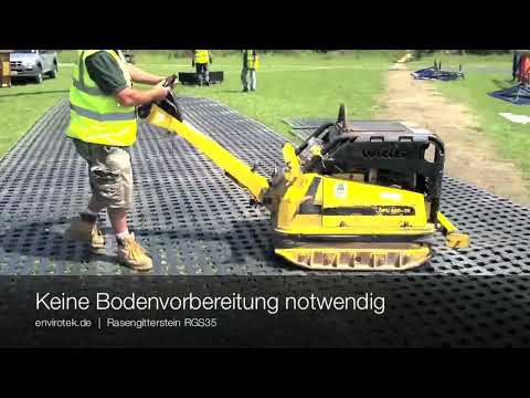 Rasengitterstein RGS35 verlegen & einrütteln