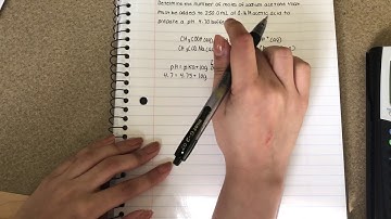 Preparing a Buffer When Given a Concentration and Desired pH