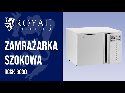 Шокова морозильна камера — 29,5 л — Royal Catering RCGK-BC30, видео 1