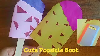 DIY Cute Popsicle Book | How to make a Mini Book📖📚🍦
