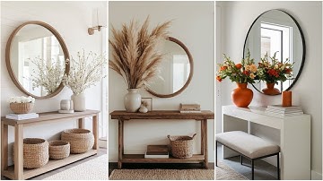 Top 80 Minimalist Entryway Table Designs That Wow Guests |Modern Wooden Entryway Table Ideas