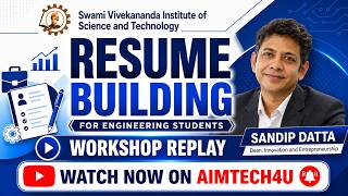Live Resume Building Workshop | Engineering Students | AIMTECH4U