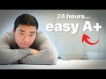 How to study 24 hours before an exam for best results
