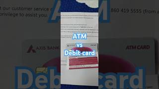 ATM vs Debit Card #atmcard #debitcard #differencebetween #cards #banks #finace #shorts #shortvideo