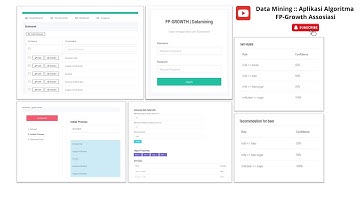 Aplikasi Datamining FP-GROWTH Asosiasi - PHP Web Based