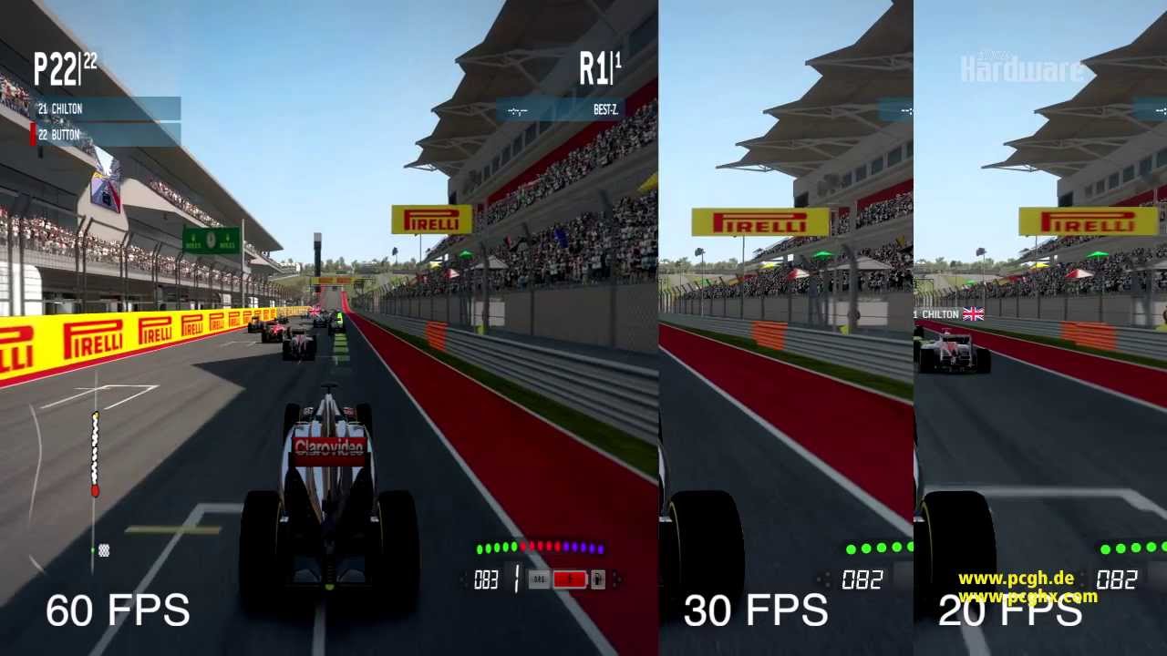60 versus 30 FPS in F1 2013 | Multiplayer Bug