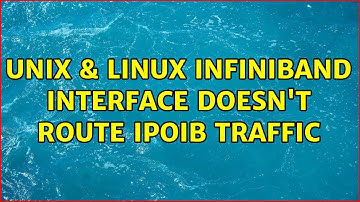 Unix & Linux: Infiniband interface doesn
