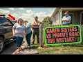 Karen Sisters Parked On My Backyard Grass Didn T Know I Controlled The Only Legal Access Road Karen Sisters Parked On My Backyard Grass Didn T Know I Controlled The Only Legal Access Road