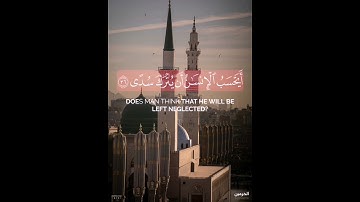أيحسب الإنسان أن يترك سدى، سورة القيامة، الشيخ عبدالله القرافي، قرآن ٣٠ ثانية