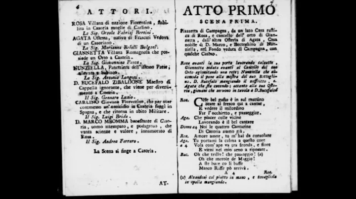 Fioravanti: Le Cantatrici Villane - The rude singe...
