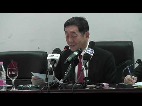 محاضرة سعادة سفير اليابان بالجزائر السيد مسايا فيجيوارا