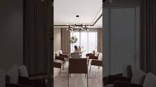 Dining Room Design with a Modern Chandelier | George Buildings #Shorts