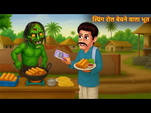 स प र ग र ल ब चन व ल भ त Ghost Selling Spring Rolls Bhootiya Kahaniya Horror Story Bhoot