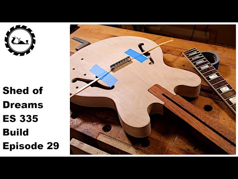 The Shed of Dreams ES 335 build Episode 29: Cutting the neck