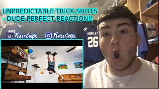 Unpredictable Trick Shots | Dude Perfect - Reaction!!
