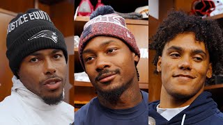 Marcus Jones, Stefon Diggs & Christian Gonzalez Address the Media | Patriots Press Conference