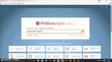 Exponential Equations using Wolfram alpha