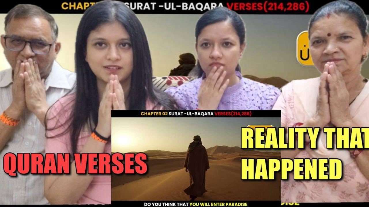 Indian Family Reaction On Quran verses about trials (Azmaish) Urdu Translation