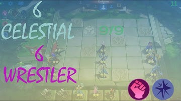 6 CELESTIAL 6 WRESTLER SYNERGY BUILD - MAGIC CHESS GAMEPLAY | MOBILE LEGENDS