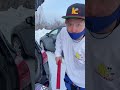 【スノーボード】車内に雪入れてブチギレられる瞬間 #shorts