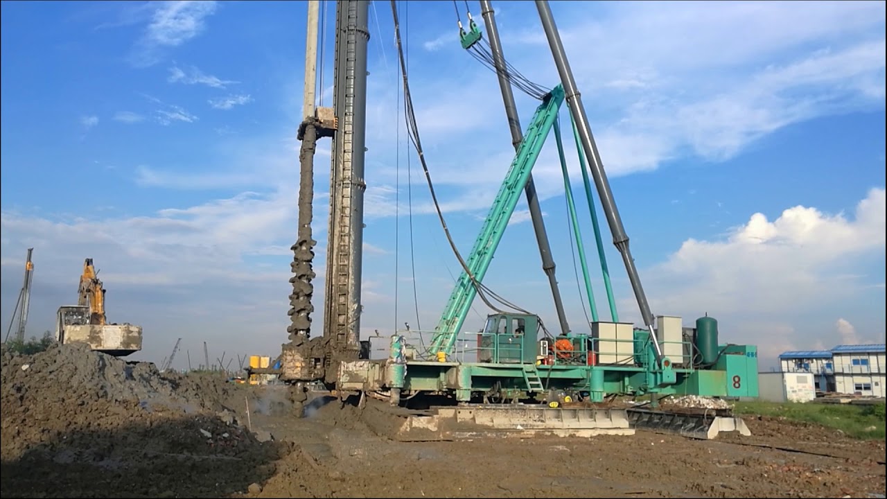 SMW multi-shafts drill rig zhenzhong brand - YouTube