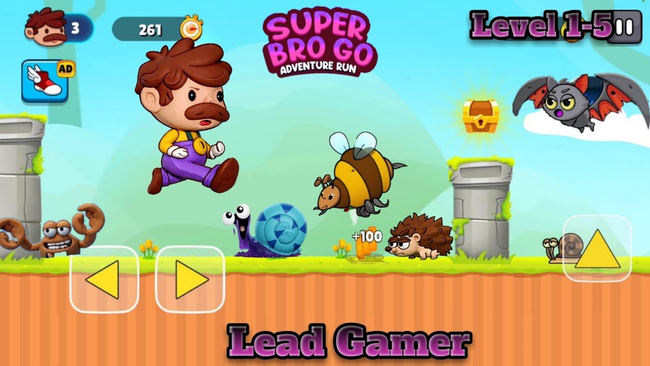 Super Bro Go Adventure Run Game | Level 1-5 | #gaming #games #leadgamer ...