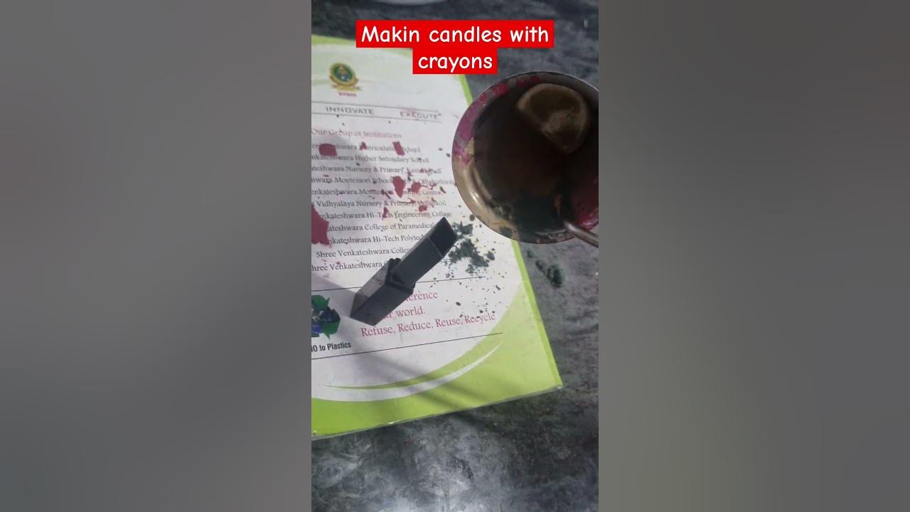 Makin candles with crayons #music #soul #song #recipe #recycled
