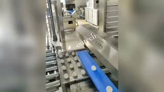 Fully automatic tray arranging machine #machine #machinery #outechmachinery #factory #mesinproduksi 