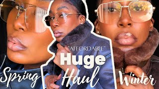 HUGE AFFORDABLE HAUL Winter/Spring•TJMAXX•ROSS•FREE PEOPLE•GOOD AMERICAN•FOREVER 21•MARSHALLS•H&M