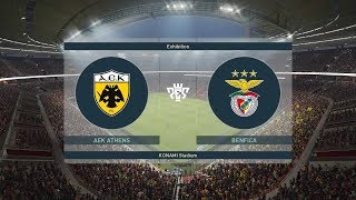 PES 2019 | AEK Athens vs Benfica - UEFA Champions League 2018/19 | Full Gameplay (PS4/Xbox One)