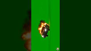 Burning Car Crash Explosion | High Impact Fire Blast Green Screen stock footage #firewatch