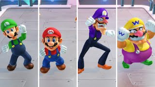 Mario Party Superstars Space Land Luigi vs Mario , Waluigi & Wario