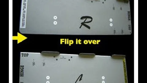 JustDoorToolZ Hager 5100 PA Permanent Template for Hager 5100 Parallel Push Side Mount Door Closer